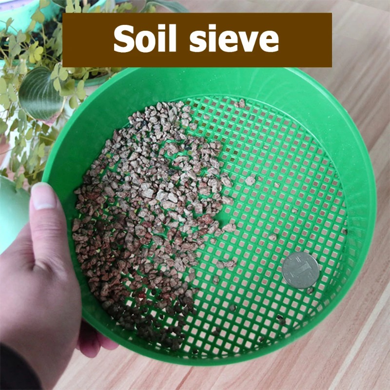 Garden Sieve Soil - Soil Sieve Plastic Filter Mesh for