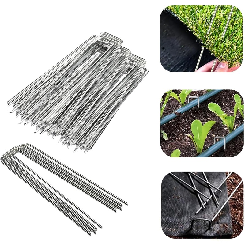 Gardening Tools Used - 10 Pcs U-shaped Garden Nails Artificial
