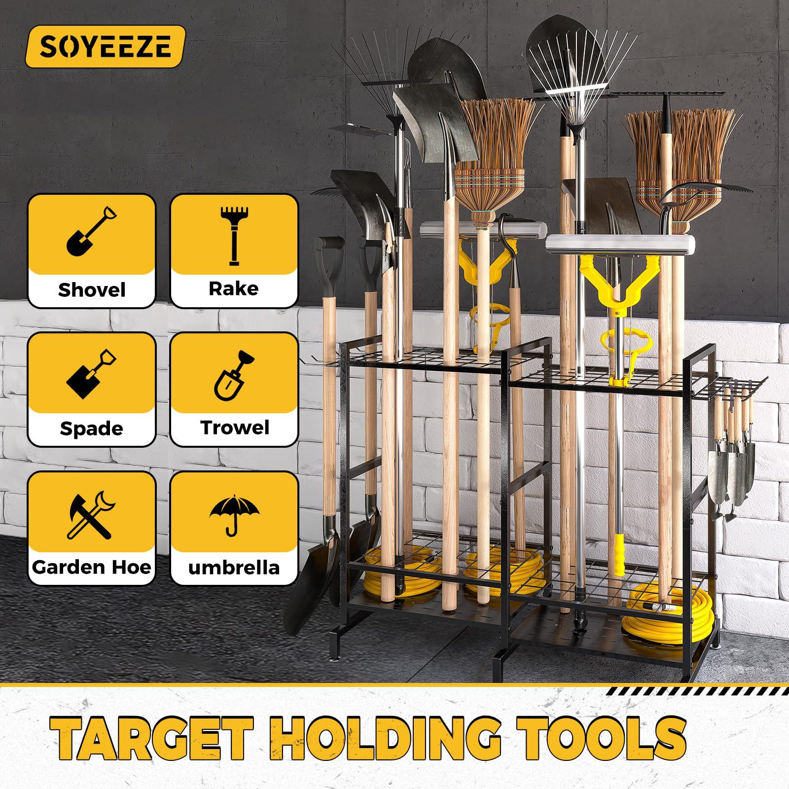 Amazon Garden Tool Rack Garage - Gardening Tools Amazon recension och pris