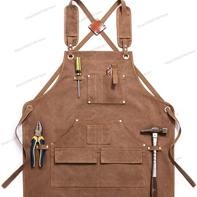 For Thickened Canvas Apron Cus - Gardening Tools Logo recension och pris