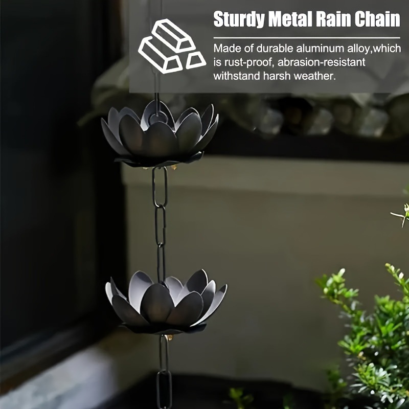 Lotus Rain Chain for Gutter Do - Gardening Tools Basic recension och pris