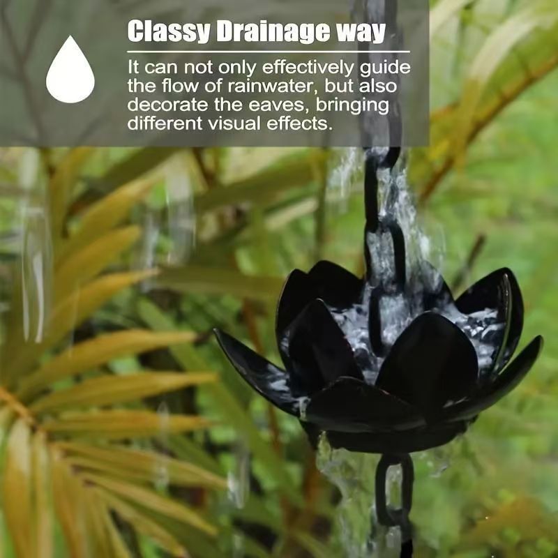 Lotus Rain Chain for Gutter Do - Gardening Tools Basic recension och pris