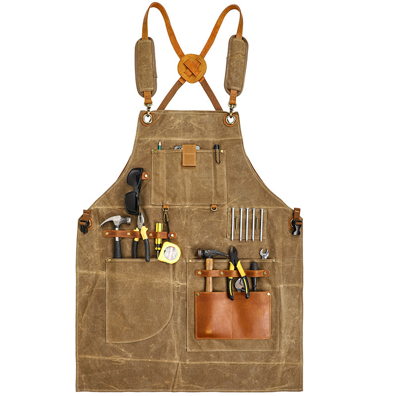 Heavy Industry Waxed Canvas Ap - Gardening Tools Logo recension och pris