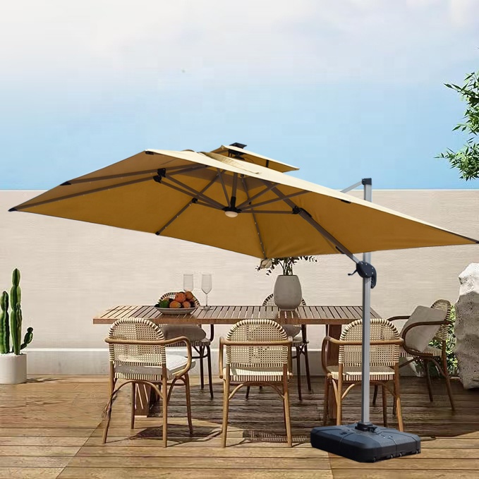 L  Big Size Cantilever Parasol - Gardening Tools Logo recension och pris
