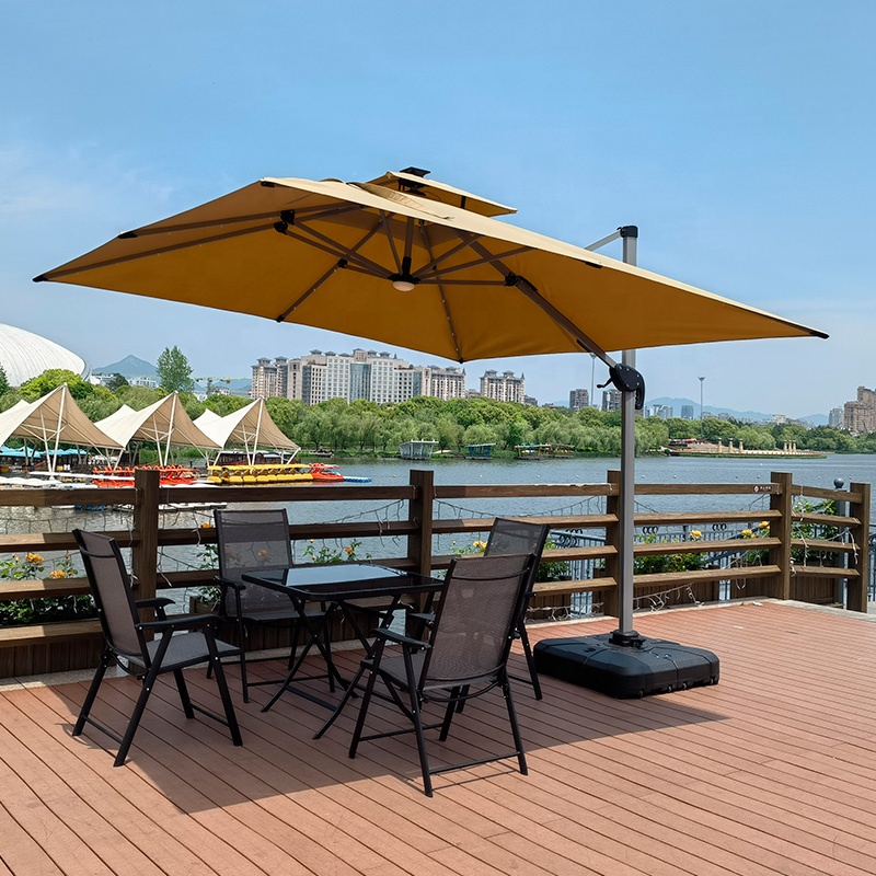 L  Big Size Cantilever Parasol - Gardening Tools Logo recension och pris