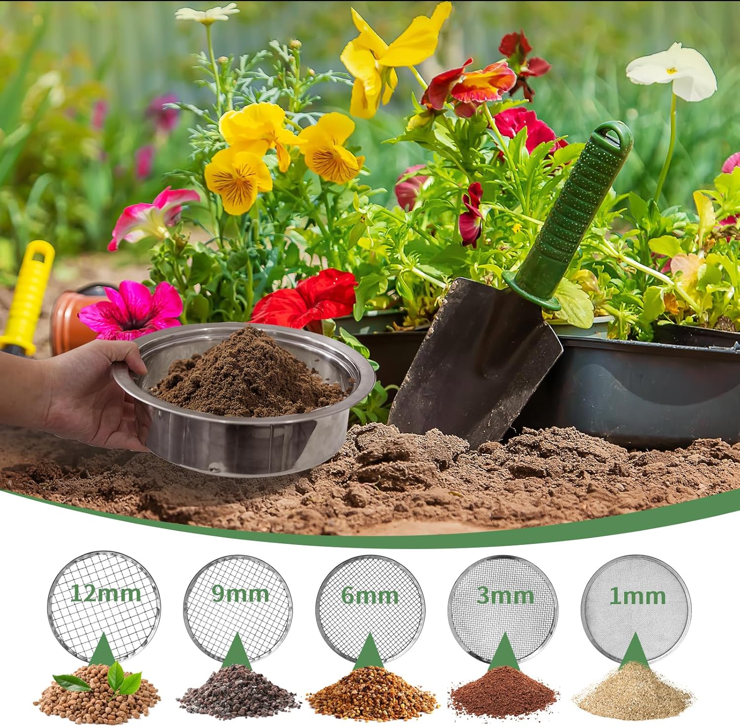 Soil Sieve Set Garden Soil Sif - Garden Sieve Soil recension och pris