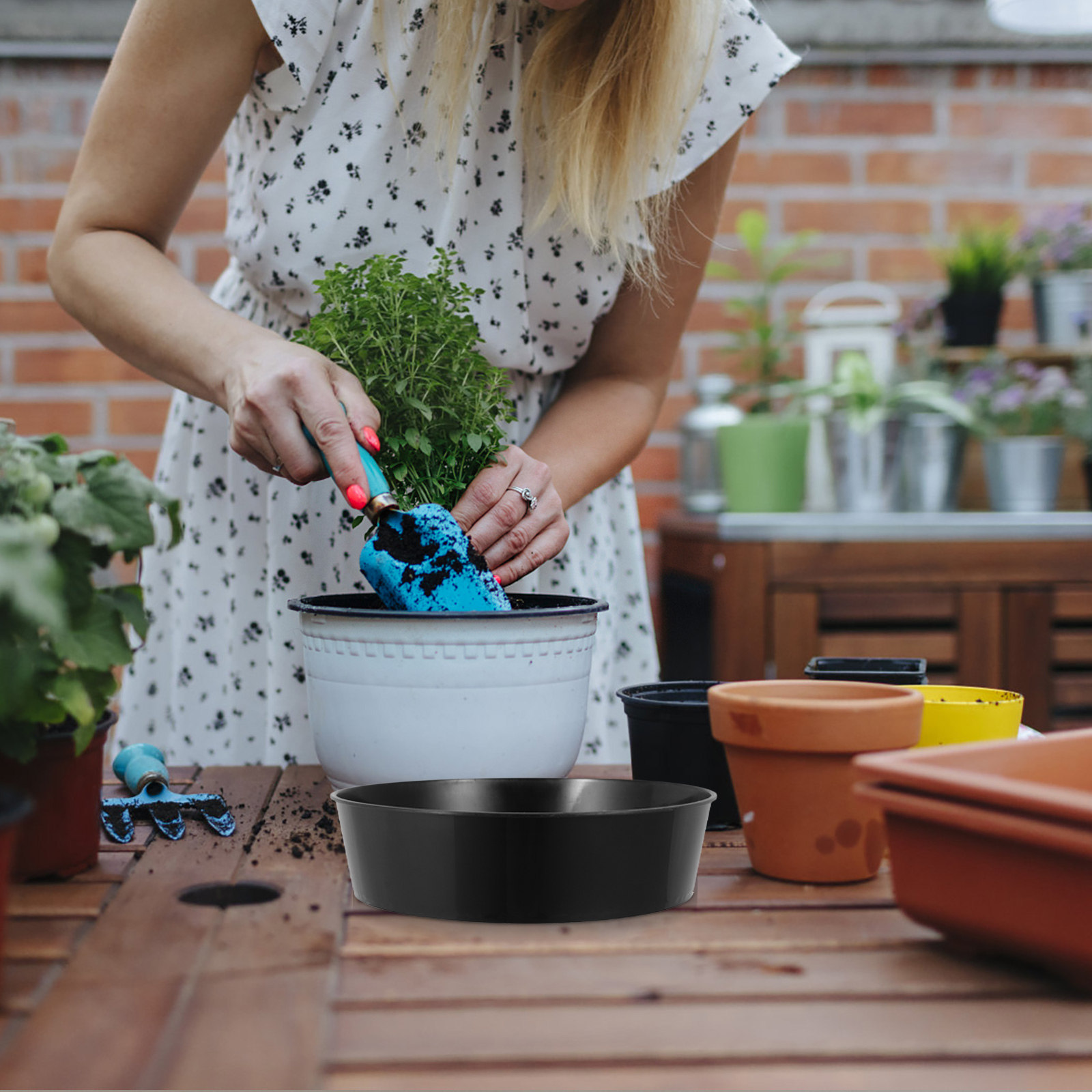Round Soil Sifter Plastic Gard - Garden Sieve Soil recension och pris