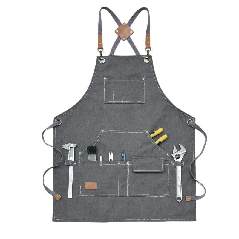 Canvas Apron With Multiple Poc - Gardening Tools Logo recension och pris