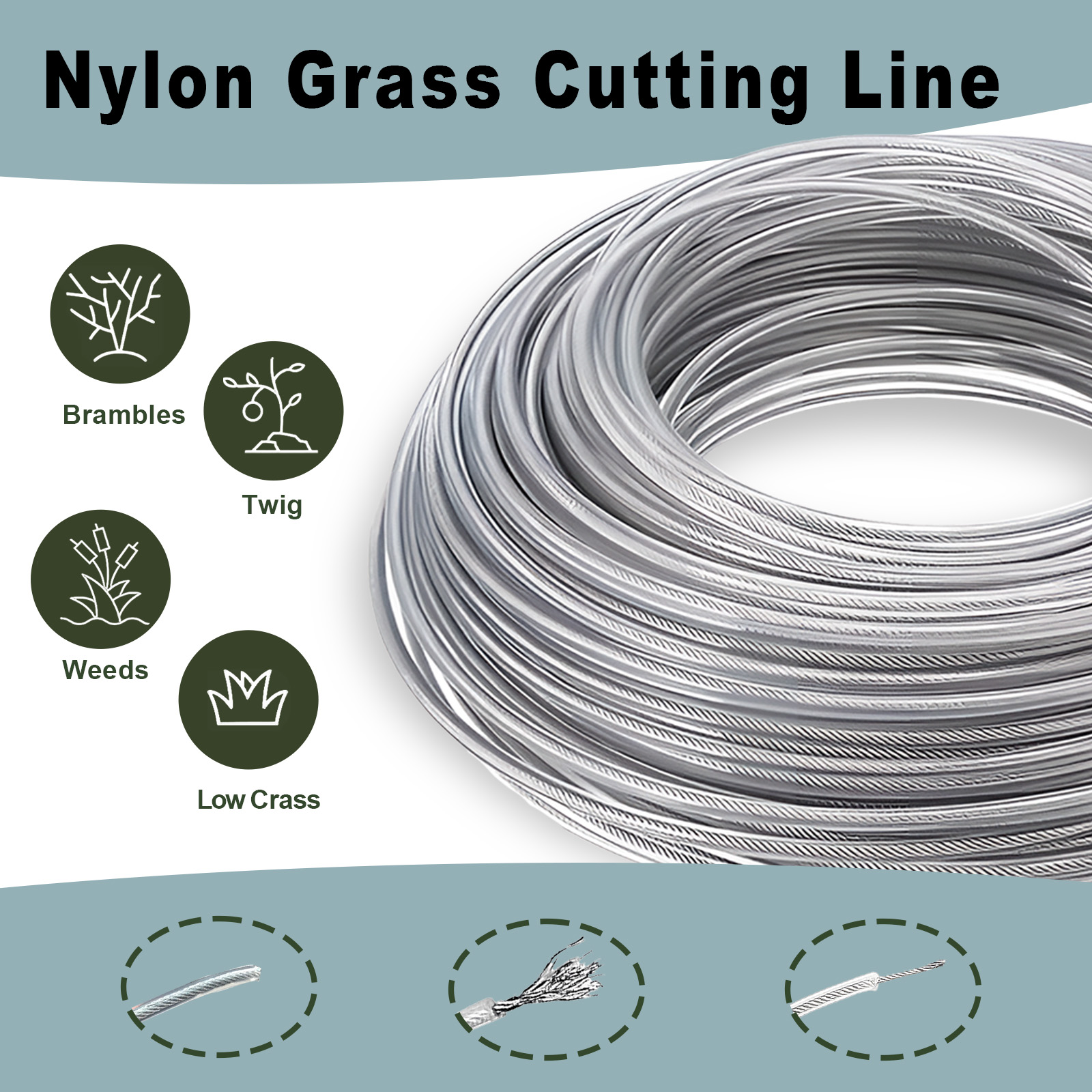 COSY 10M/15M Steel Wire Nylon  - Gardening Tools Basic recension och pris