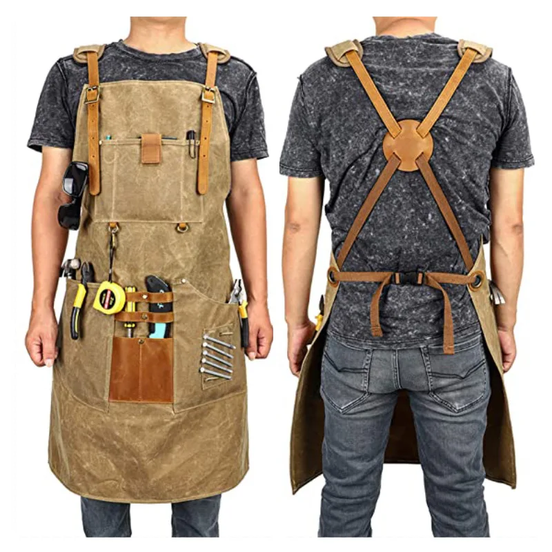 Canvas Apron Waterproof Tool A - Gardening Tools Logo recension och pris