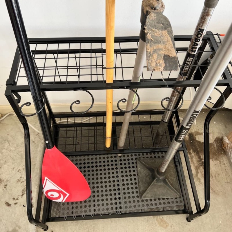 Metal Garden Tool Storage Rack - Gardening Tools Amazon recension och pris